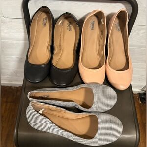 Lot 3 pairs of Mossimo Flats size 9